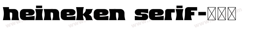 heineken serif字体转换